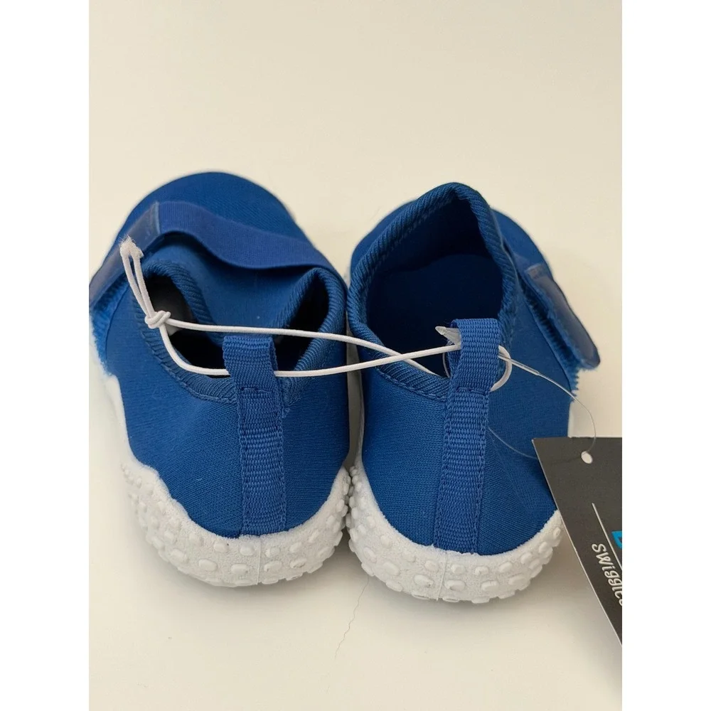 Swiggles‎ Toddler Boys Blue Mesh Water Shoes Slip On Size 8 NEW